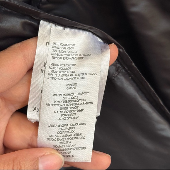 DKNY black down winter coat Size M - Picture 12 of 16